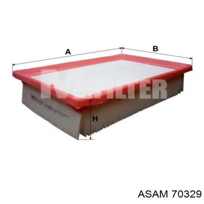 Фільтр повітряний 70329 Asam
