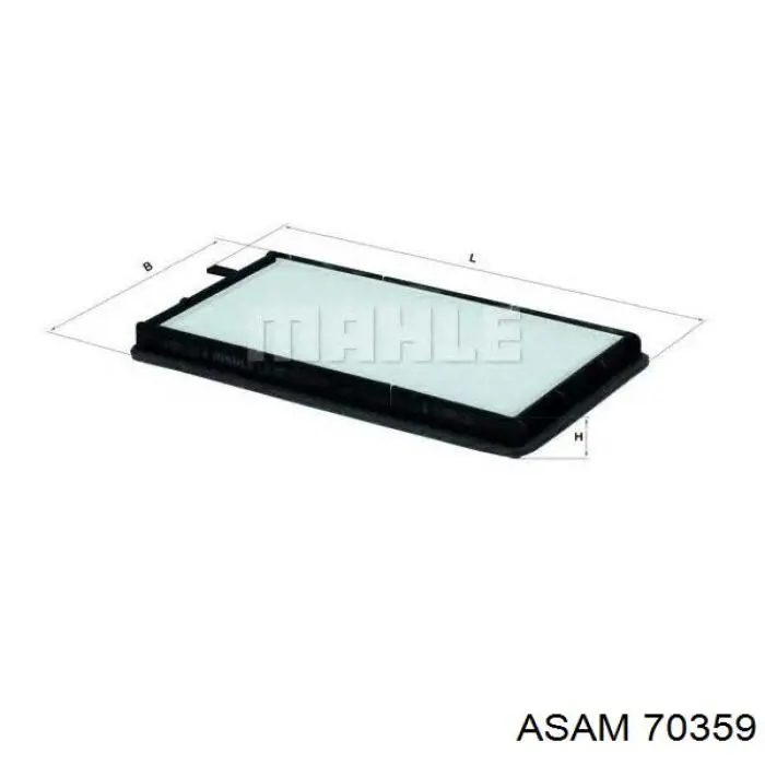 Фильтр воздушный отопителя Asam 70359 цена, от 5.02 USD