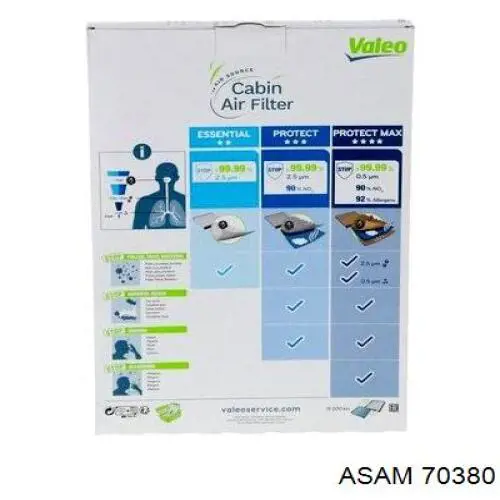 Фильтр салона 70380 Asam