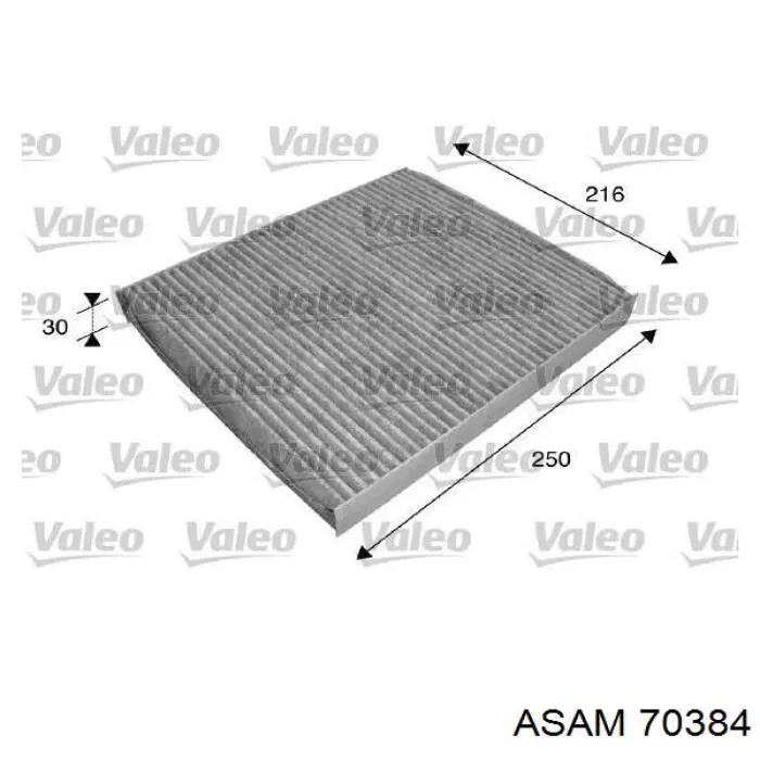 Фильтр воздушный отопителя Asam 70384 цена, от 7.36 USD