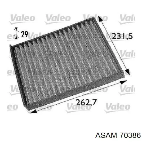 Купить 70386 Asam Фильтр салона угольный