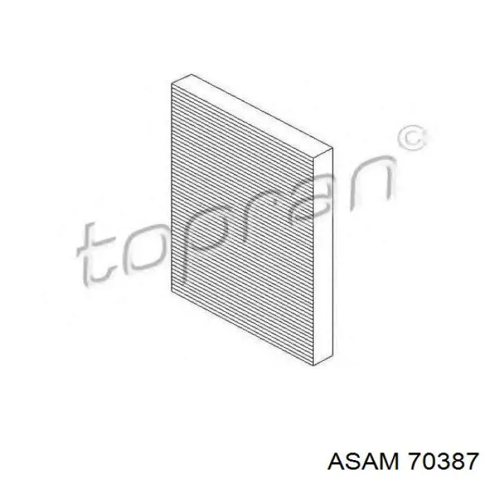 Фильтр воздушный отопителя Asam 70387 цена, от 5.06 USD