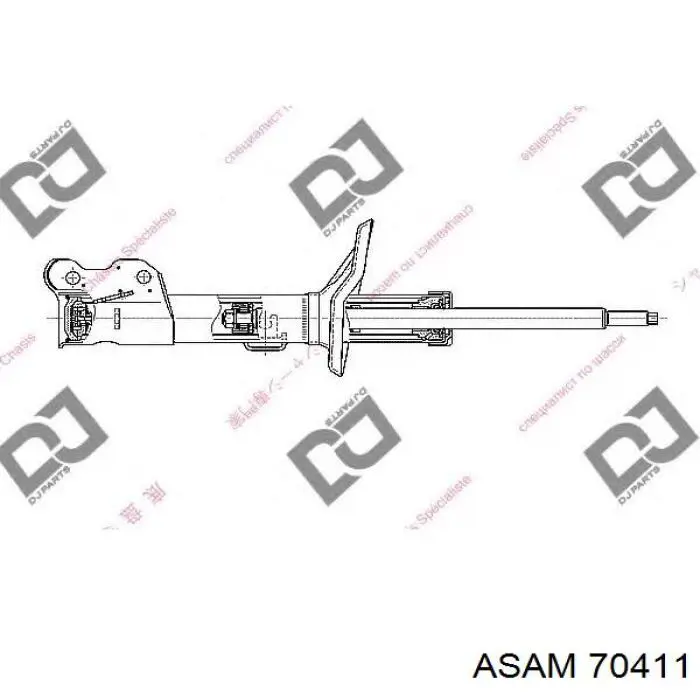 Купить 70411 Asam Амортизатор подвески передний правый