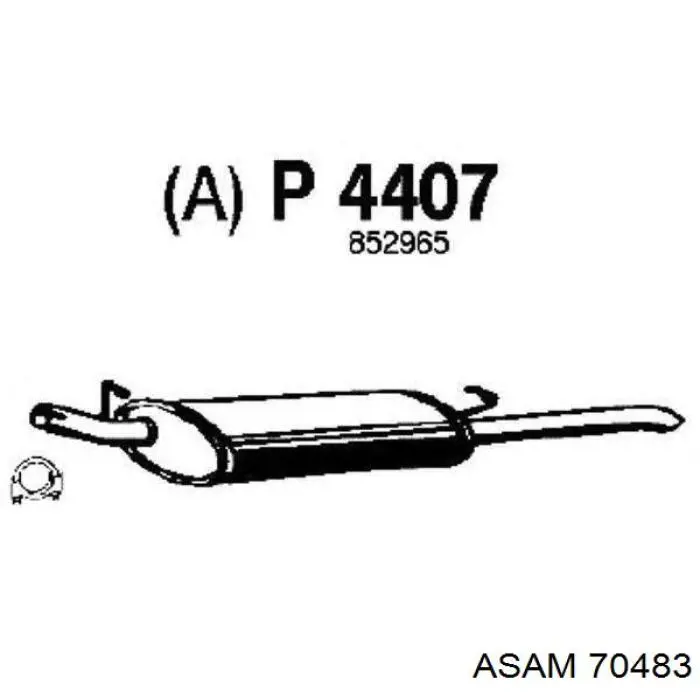 70483 Asam Насос водяной