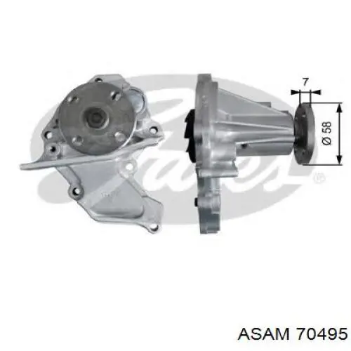 Купить 70495 Asam Насос охлаждения