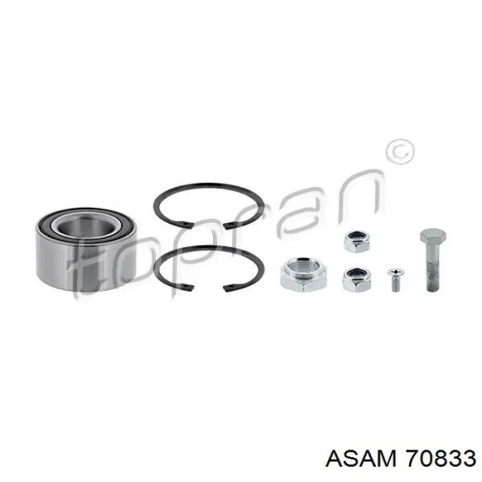 Комплект подшипника ступицы колеса Asam 70833 цена, от 11.88 USD