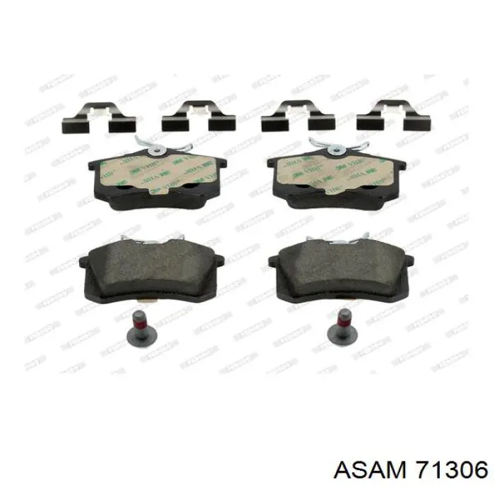 Купить 71306 Asam Колодки тормозные задние, дисковые