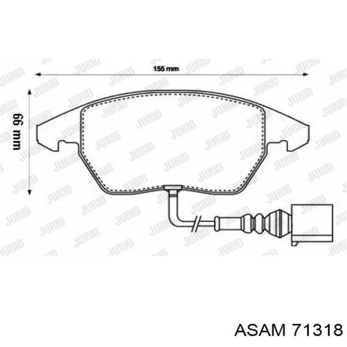 Купить 71318 Asam Колодки тормозные