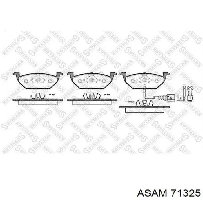 Купить 71325 Asam Колодки тормозные