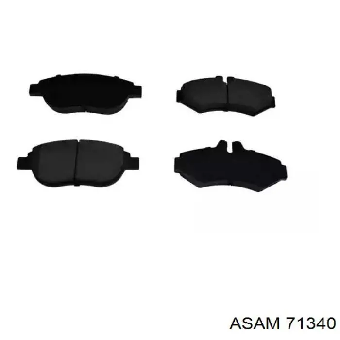 Колодки тормозные задние дисковые ASAM 71340