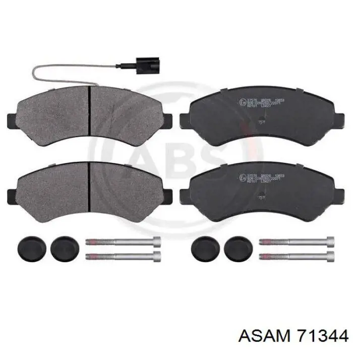 Купить 71344 Asam Колодки тормозные