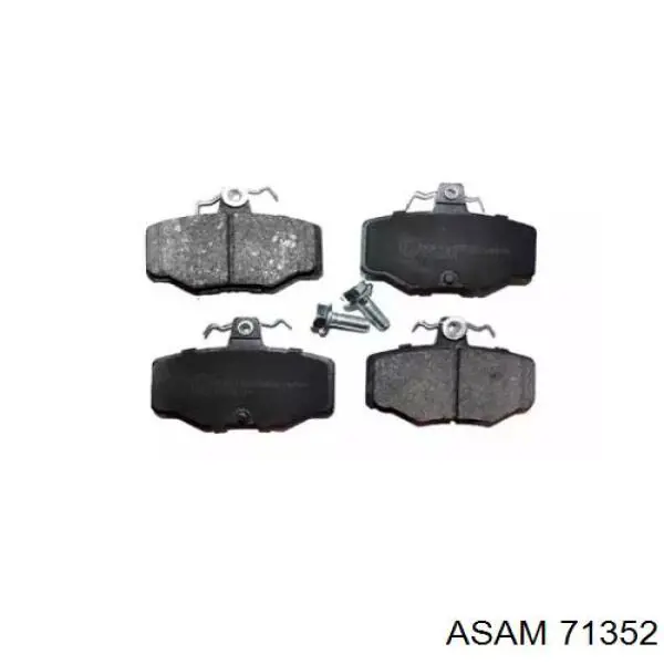 Колодки тормозные задние дисковые ASAM 71352