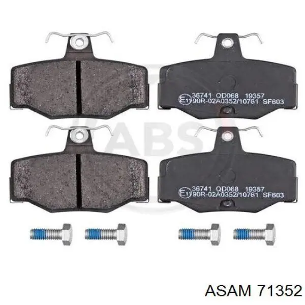 Колодки дисковые  Asam 71352 цена, от 13.24 USD