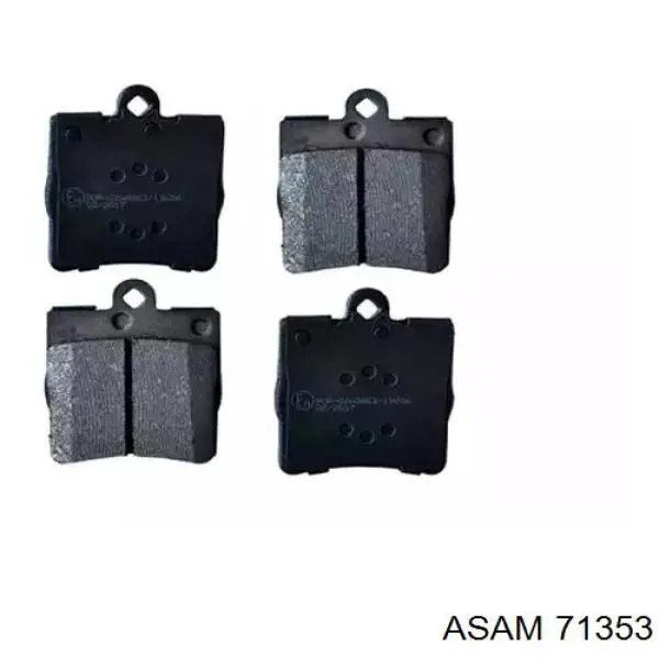 Купить 71353 Asam Колодки тормозные задние, дисковые