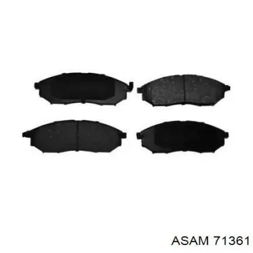 Колодки гальмівні передні, дискові 71361 Asam