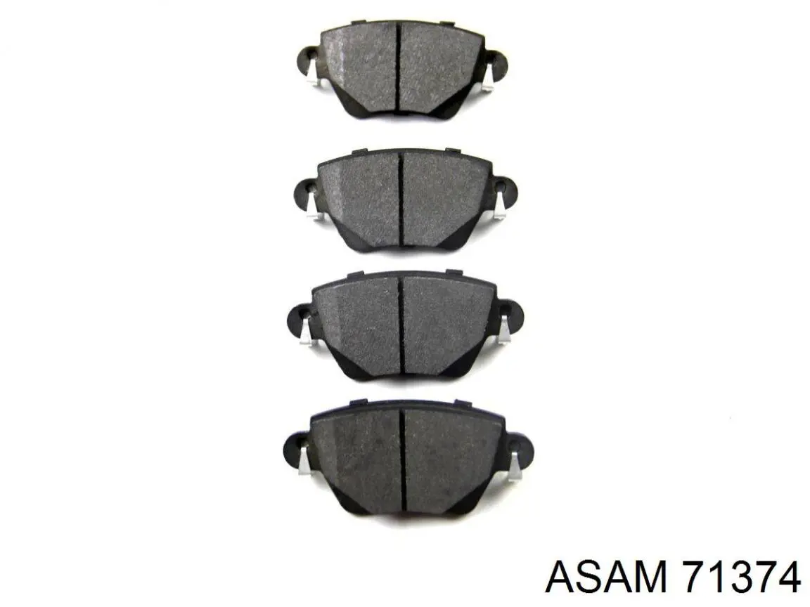 Колодки тормозные задние дисковые ASAM 71374