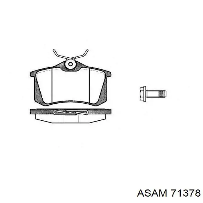 Купить 71378 Asam Колодки тормозные задние, дисковые