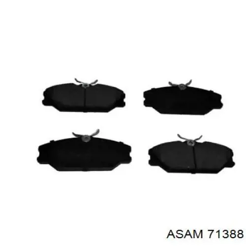 Колодки гальмівні передні, дискові 71388 Asam