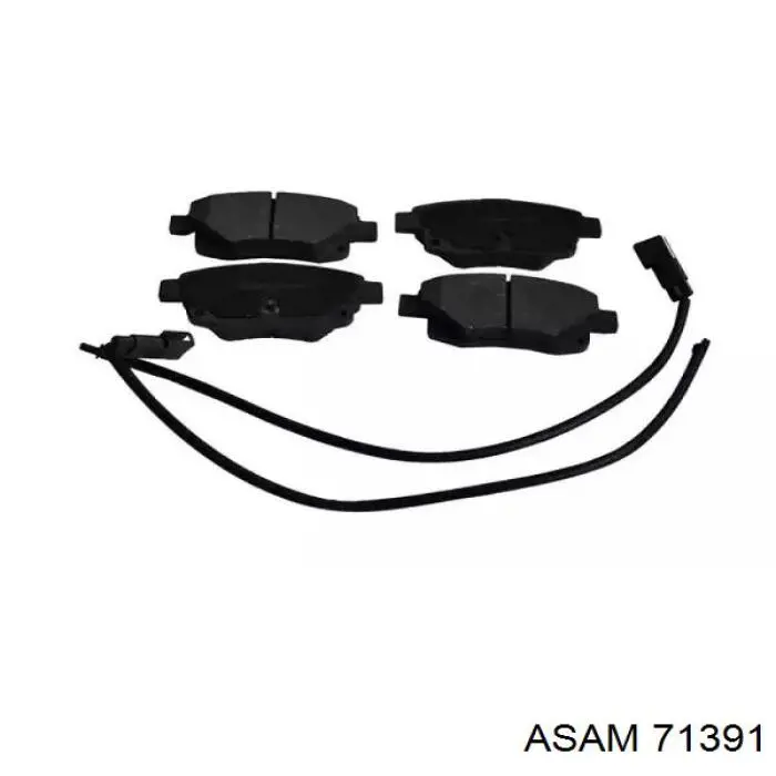 Колодки тормозные задние дисковые ASAM 71391