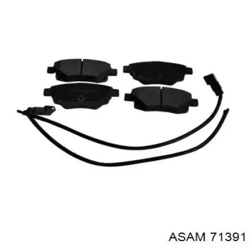 Купить 71391 Asam Колодки тормозные задние, дисковые