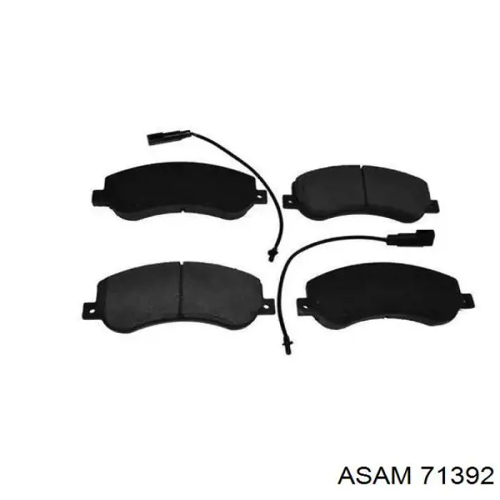 Передние тормозные колодки 71392 Asam