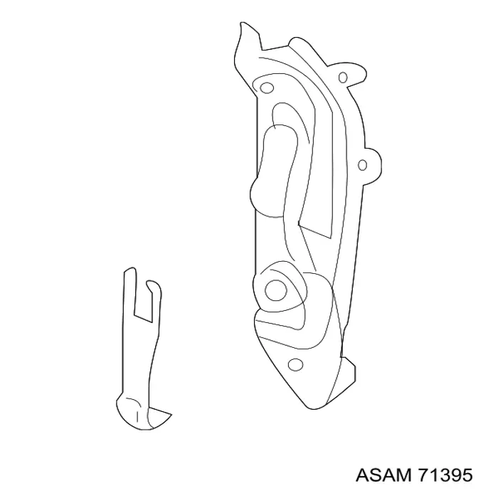 Купить 71395 Asam Колодки тормозные задние, дисковые