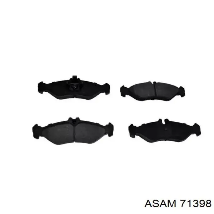 Колодки тормозные задние дисковые ASAM 71398