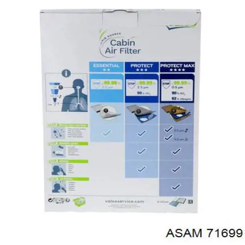 Купить 71699 Asam Фильтр салона угольный