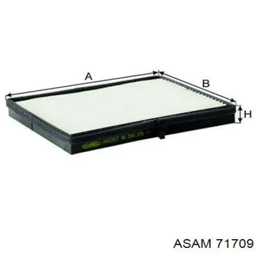 Фильтр воздушный отопителя Asam 71709 цена, от 5.08 USD
