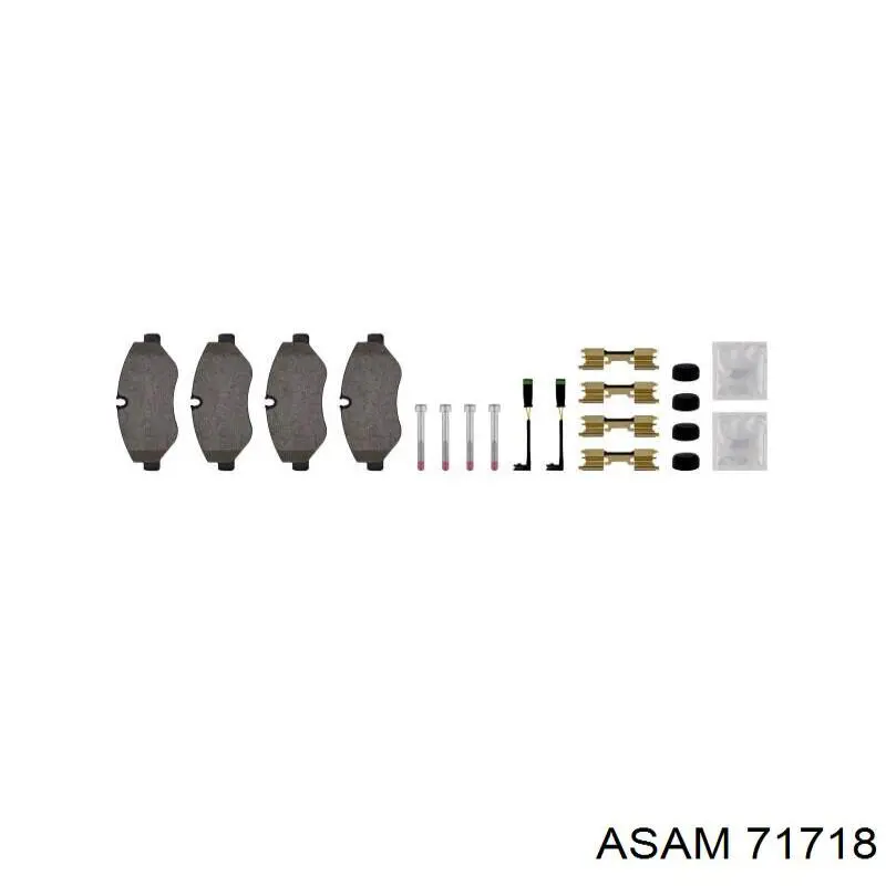 Колодки Asam 71718 цена, от 20.62 USD