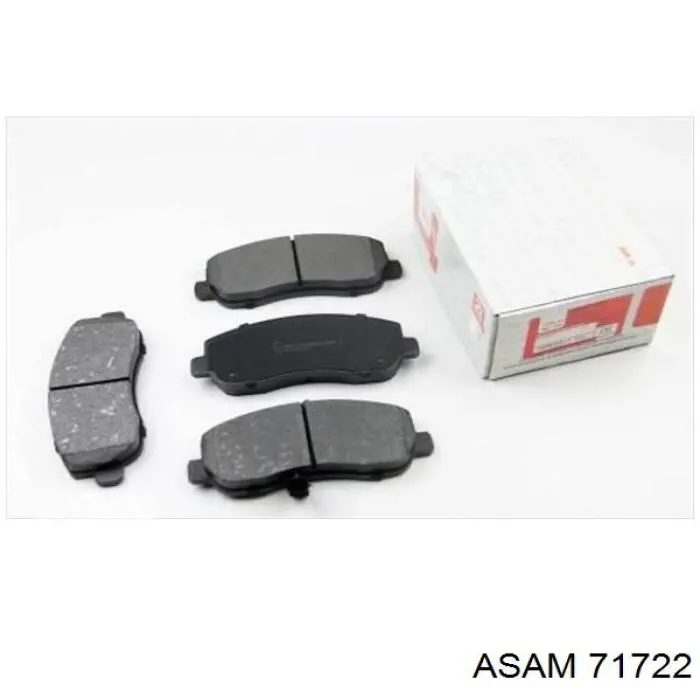 Купить 71722 Asam Колодки тормозные задние, дисковые