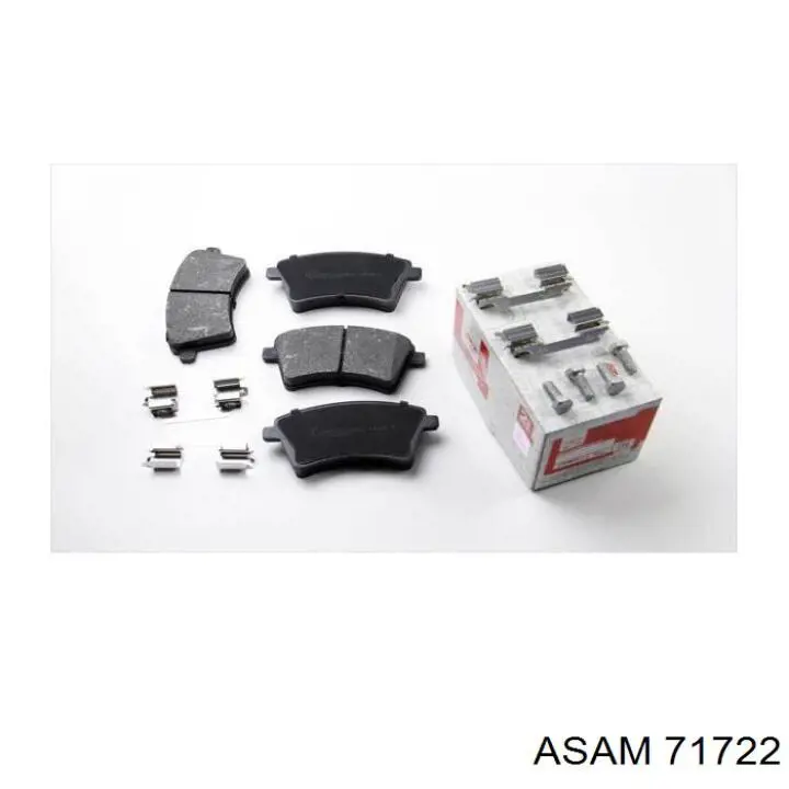 Задние тормозные колодки 71722 Asam