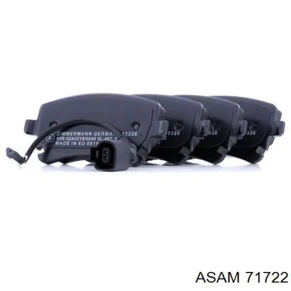 Задние дисковые колодки Asam 71722