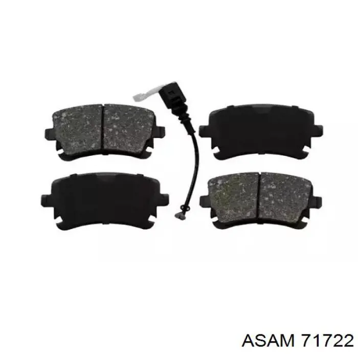 Колодки тормозные задние дисковые ASAM 71722