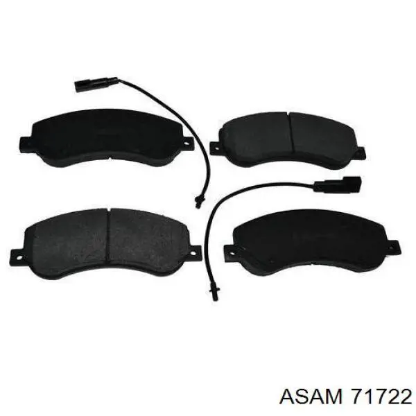 71722 Asam Колодки тормозные дисковые комплект