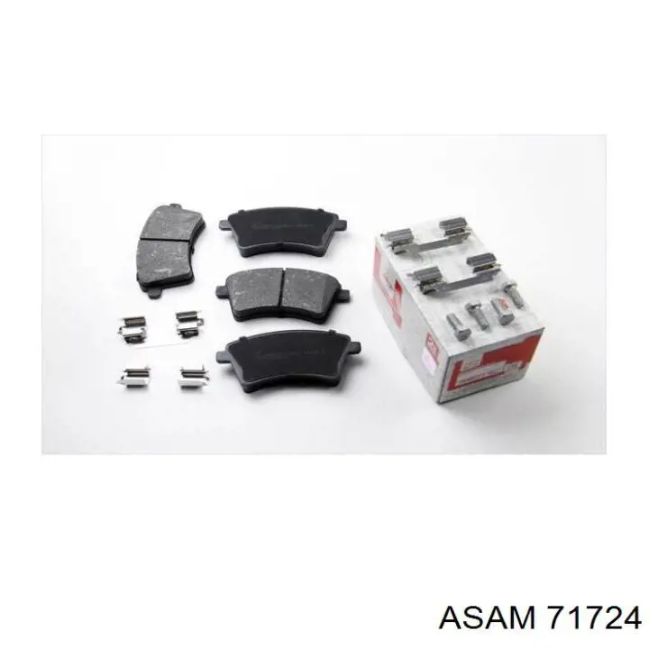Купить 71724 Asam Колодки тормозные задние, дисковые