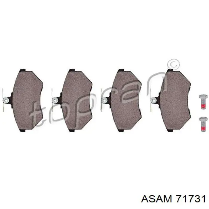 Передние тормозные колодки 71731 Asam