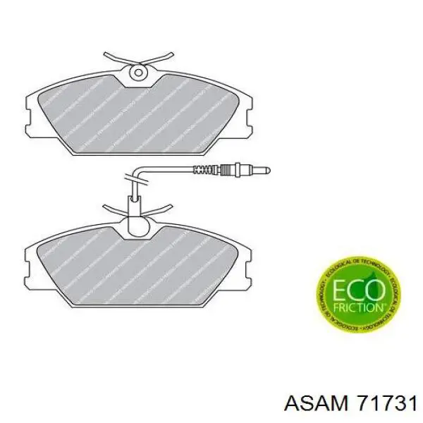 Купить 71731 Asam Колодки тормозные