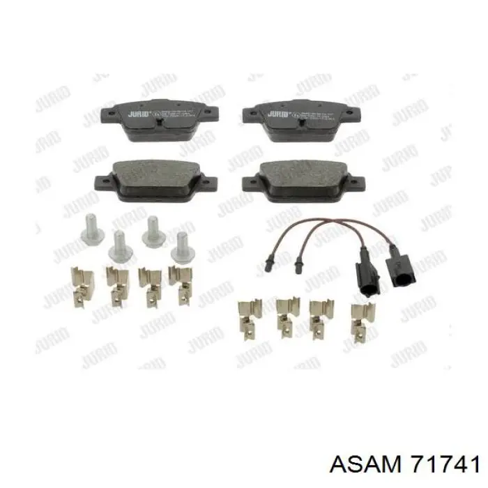 Задние тормозные колодки 71741 Asam