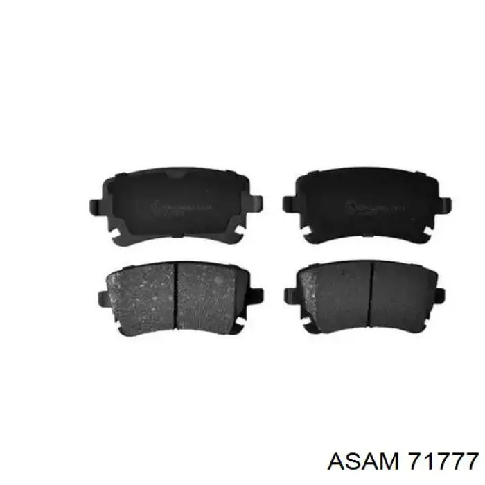 Колодки тормозные задние дисковые ASAM 71777