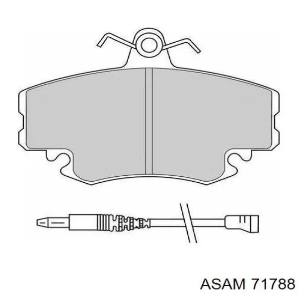 Купить 71788 Asam Колодки тормозные