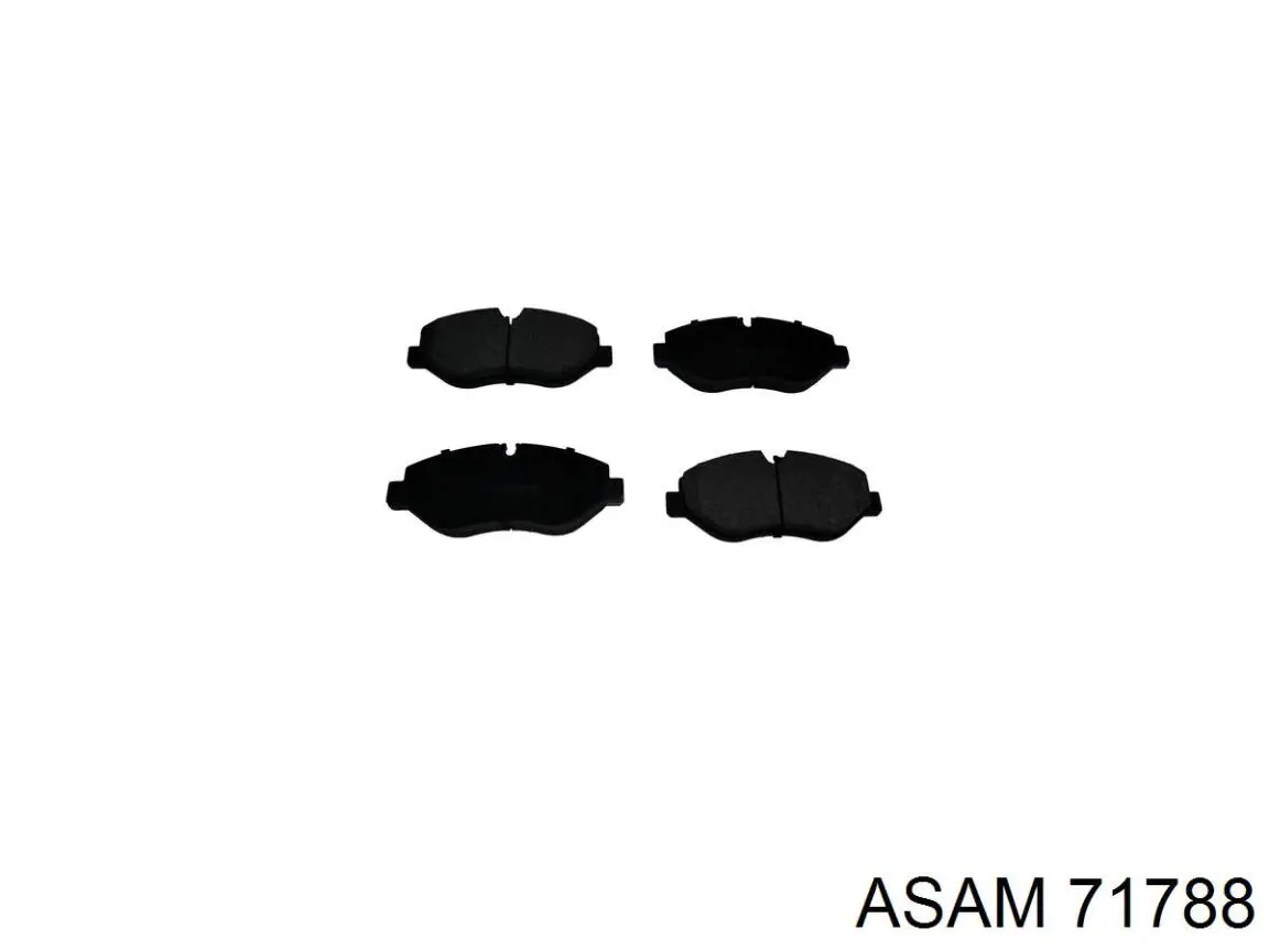Передние тормозные колодки 71788 Asam