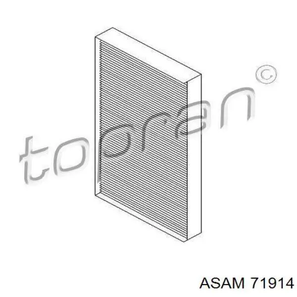 Фильтр воздушный отопителя Asam 71914 цена, от 6.99 USD