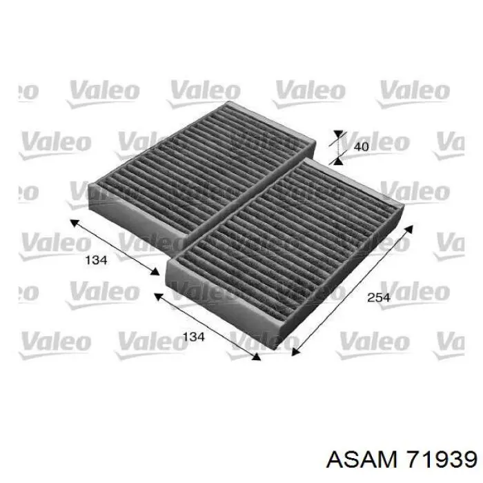 Фильтр салона 71939 Asam