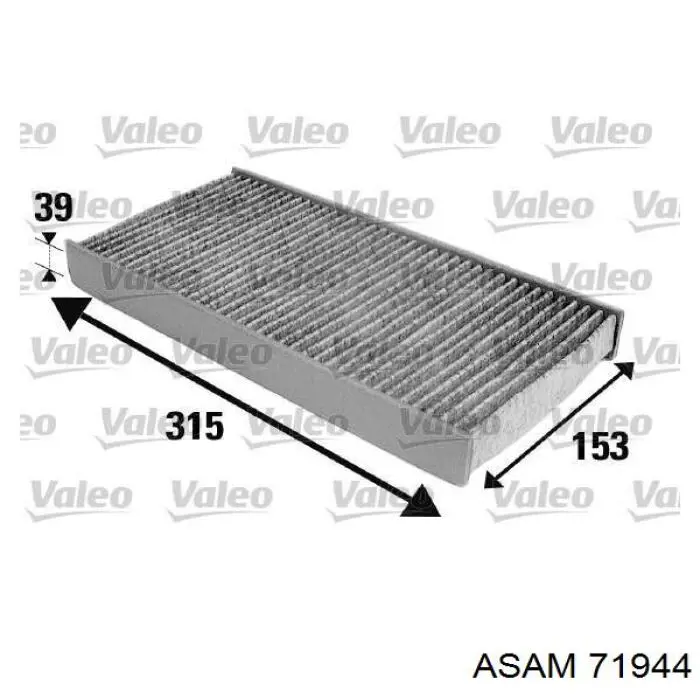 Фильтр воздушный отопителя Asam 71944 цена, от 8.45 USD