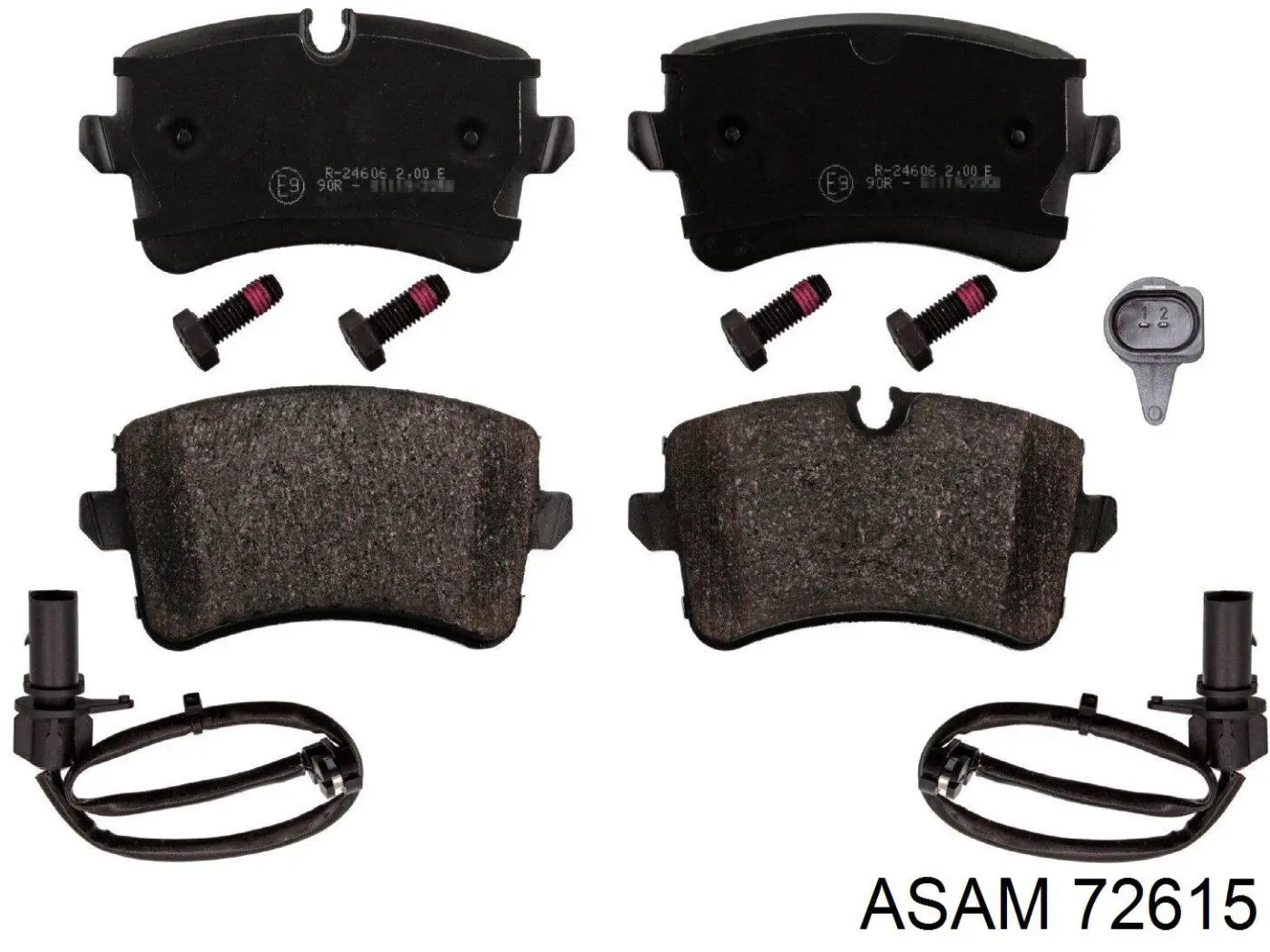 Купить 72615 Asam Колодки тормозные задние, дисковые