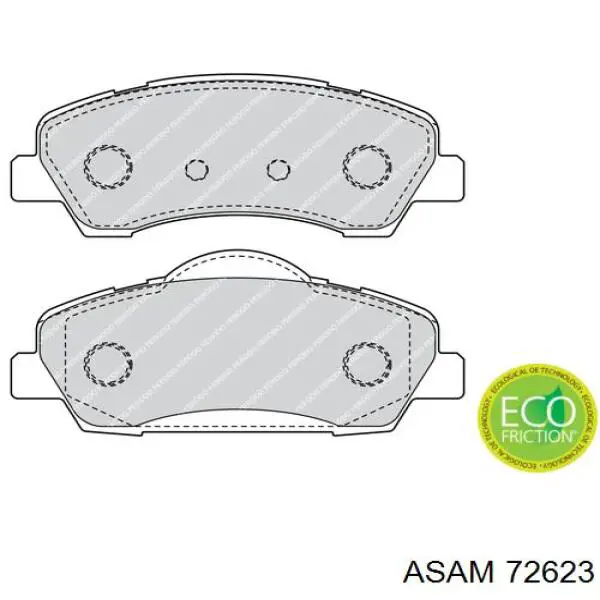 Колодки Asam 72623 цена, от 16.26 USD