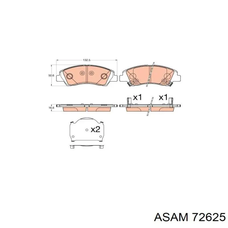 Колодки Asam 72625 цена, от 14.57 USD