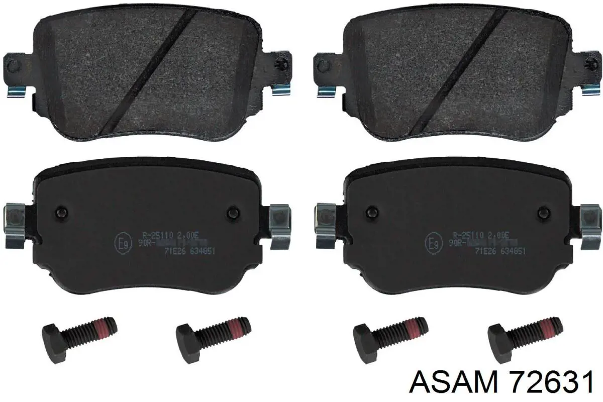 Колодки дисковые  Asam 72631 цена, от 16.35 USD