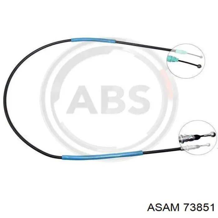 Cable de freno de mano trasero izquierdo 73851 Asam